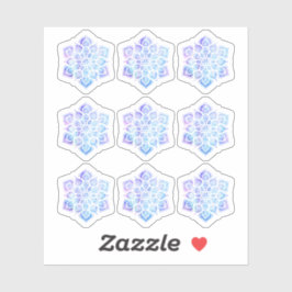 Pegatina Acuarela Mandala Yoga espiritual metafísico