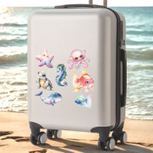 Acuáticos amigos de acuarela