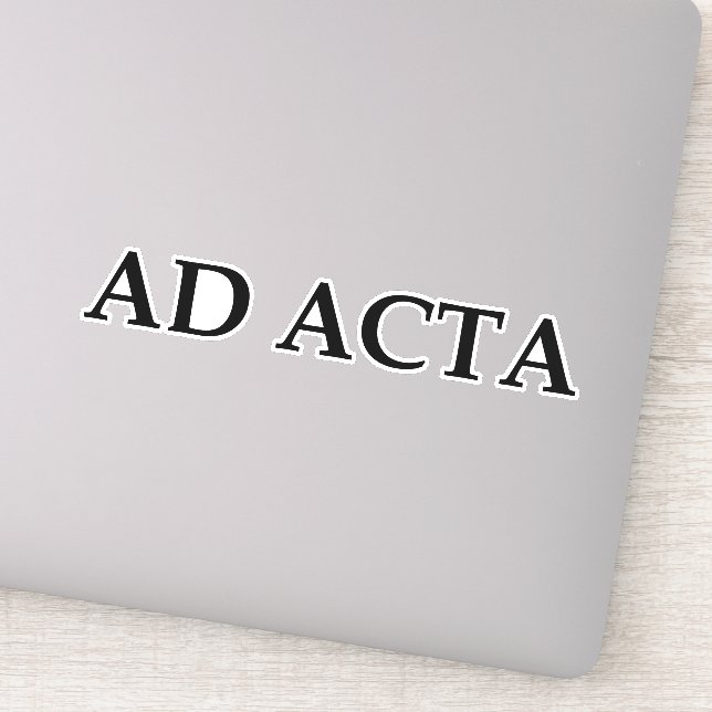 Pegatina Ad acta (Detalle)