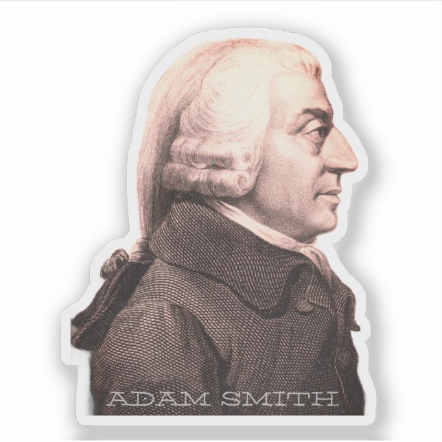Pegatina Adam Smith (Anverso)