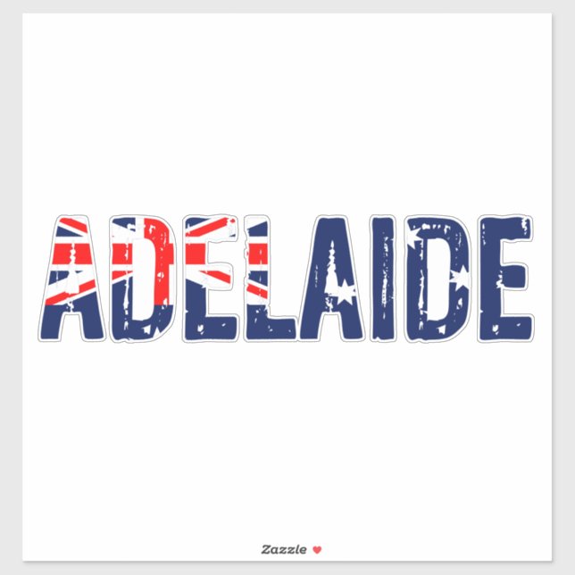 Pegatina Adelaide Australia (Hoja)