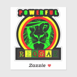 Pegatina Adesivo Powerful Reggae