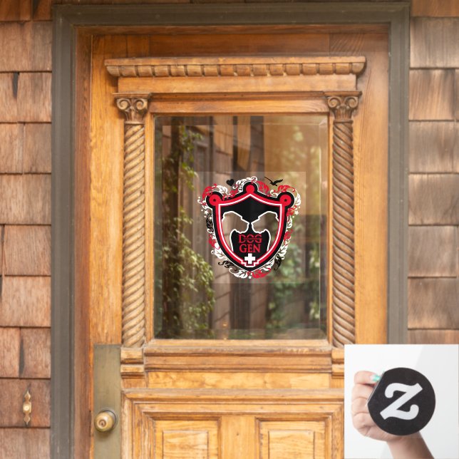 Pegatina / Adhesivo para ventana de Gran Danés (Puerta de casa)