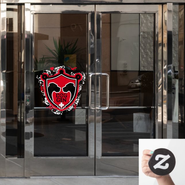 Pegatina / Adhesivo para ventana de Gran Danés (Puerta de oficina)