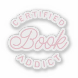 Pegatina Adicto a libros certificado