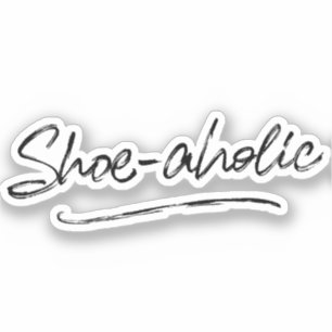 Pegatina adicto a los zapatos