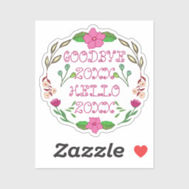 PEGATINA ADIÓS 20XX HOLA 20XX