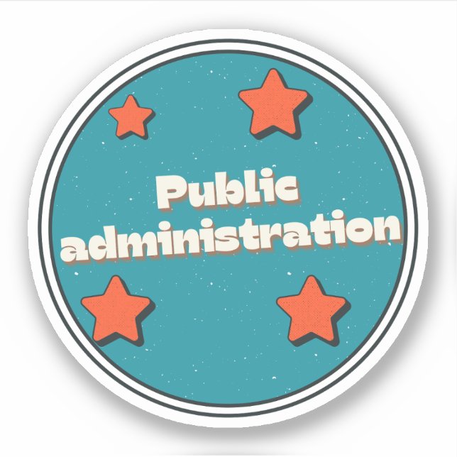 Pegatina Administración Pública (Anverso)