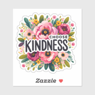 Pegatina Admitiendo la amabilidad a través del arte floral 