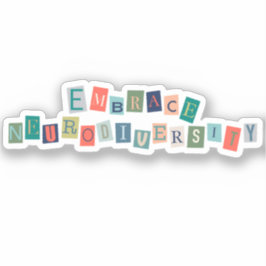 Pegatina Adoptar la neurodiversidad | Conciencia neurodiver