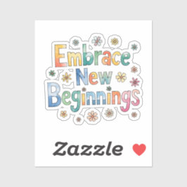 Pegatina Adoptar nuevos comienzos