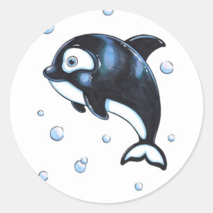 Pegatina Adorable Baby Whale
