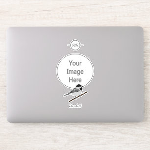 Pegatina Adorable Carolina Chickadee Personalizado