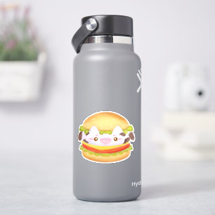 Pegatina Adorable Cow Hamburger