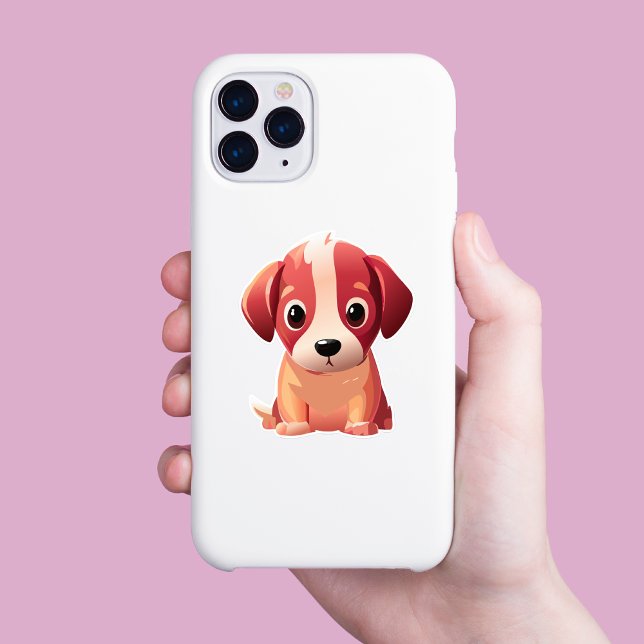 Pegatina adorable decorativo de cachorro (Subido por el creador)
