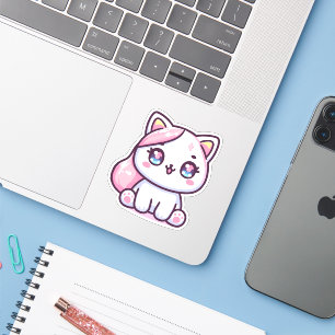 Pegatina Adorable Gatito Kawaii