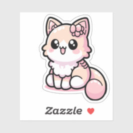 Pegatina Adorable Gatito Kawaii