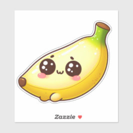 Pegatina adorable kawaii banana