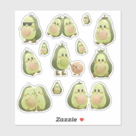 Pegatina Adorables aguacates