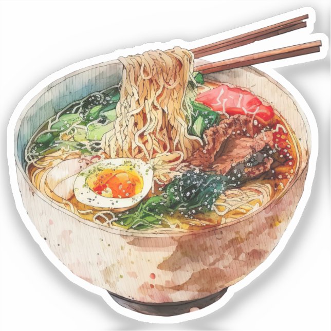 Pegatina Adorables Stickers Mini de Ramen y Sopa (Anverso)