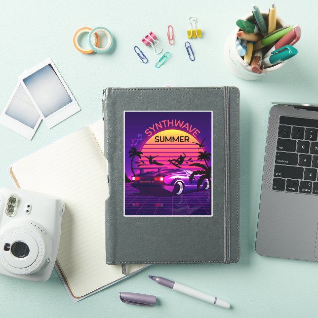 Pegatina Adorables Synthwave/Vaporwave Retro 80 (Funda para iPad)