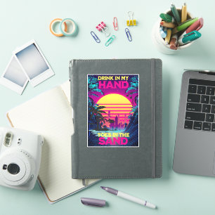Pegatina Adorables Synthwave/Vaporwave Retro 80