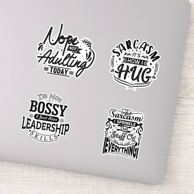 Pegatina Adulto lindo divertido (Detalle)