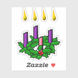 Pegatina Advent Wreath