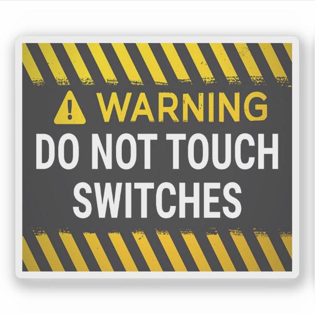 Pegatina Advertencia No Tocar Interruptores (Anverso)