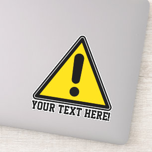 Pegatina Advertencia Personalizado de Rótulo  de texto Avis