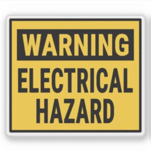 Pegatina Advertencia Riesgo eléctrico