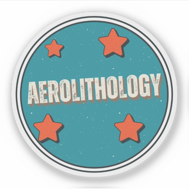 Pegatina Aerolitología (Anverso)