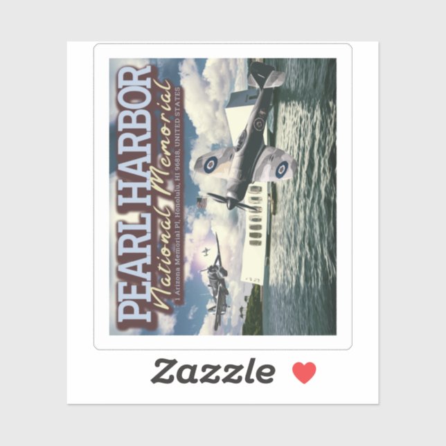 PEGATINA AERONAVES MÁS ALTAS - MEMORIA NACIONAL PEARL HARBO (Hoja)