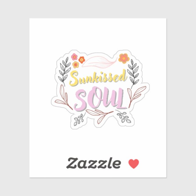 Pegatina Aesthetic Quote Sticker  (Hoja)