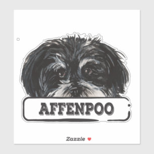 Pegatina Affenpoo acuarela