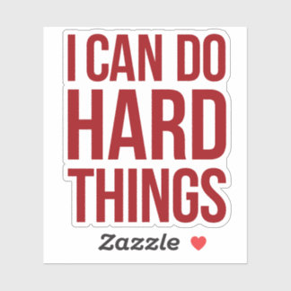 Pegatina Affimration - I can do hard things