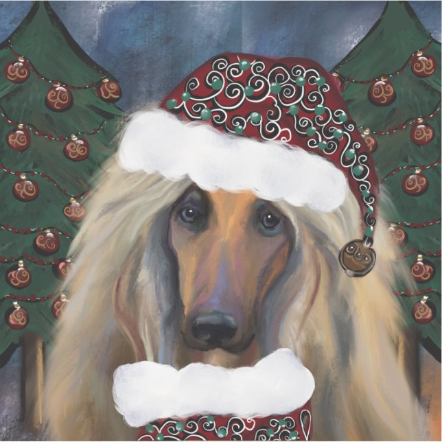 PEGATINA AFGHAN HOUND (Anverso)