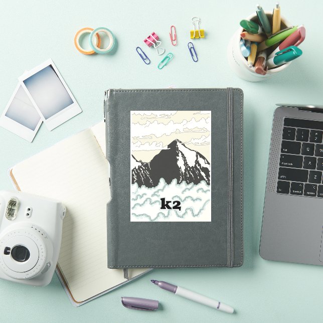 Pegatina Afiche de K2 Mountain Travel (Funda para iPad)