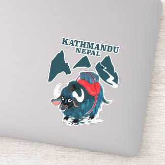 Pegatina Afiche de viaje de Katmandú en Nepal