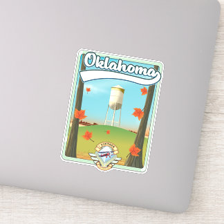 Pegatina Afiche de viaje de Oklahoma