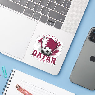 Pegatina Aficionado de fútbol de Qatar partidario de la Cop