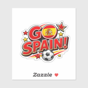 Pegatina Aficionado Fútbol ESPAÑA España Patriótica Pie