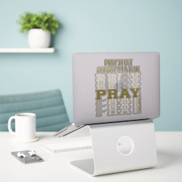 Pegatina Afirmación de Oración Cristiana