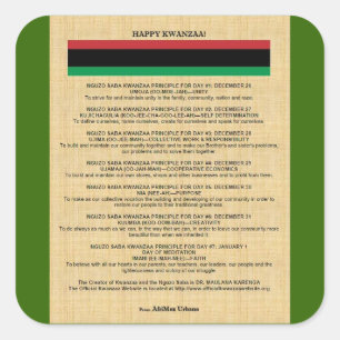 Pegatina AfriMex Urbano Kwanzaa Serie 4
