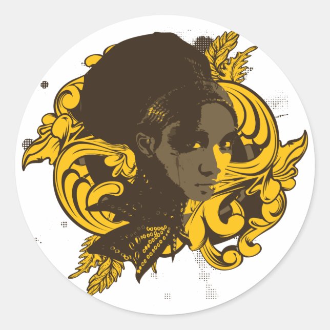 Pegatina Afro Diva (Anverso)