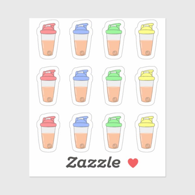 Pegatina Agitadores de Proteínas Calendario Planificador Bu (Hoja)