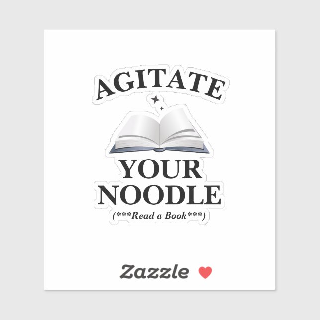 Pegatina Agitate Your Noodle (Hoja)