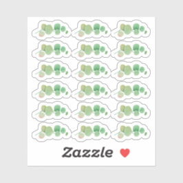 Pegatina Agua de la vegetación botánica Eucalyptus hoja