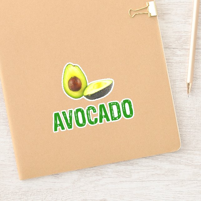 Pegatina Aguacate, me encanta el aguacate (Cuaderno)