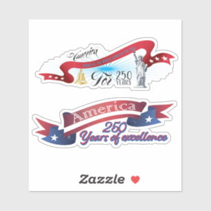 Pegatina Águila Americana Audaz Patriótica Aniversario USA 